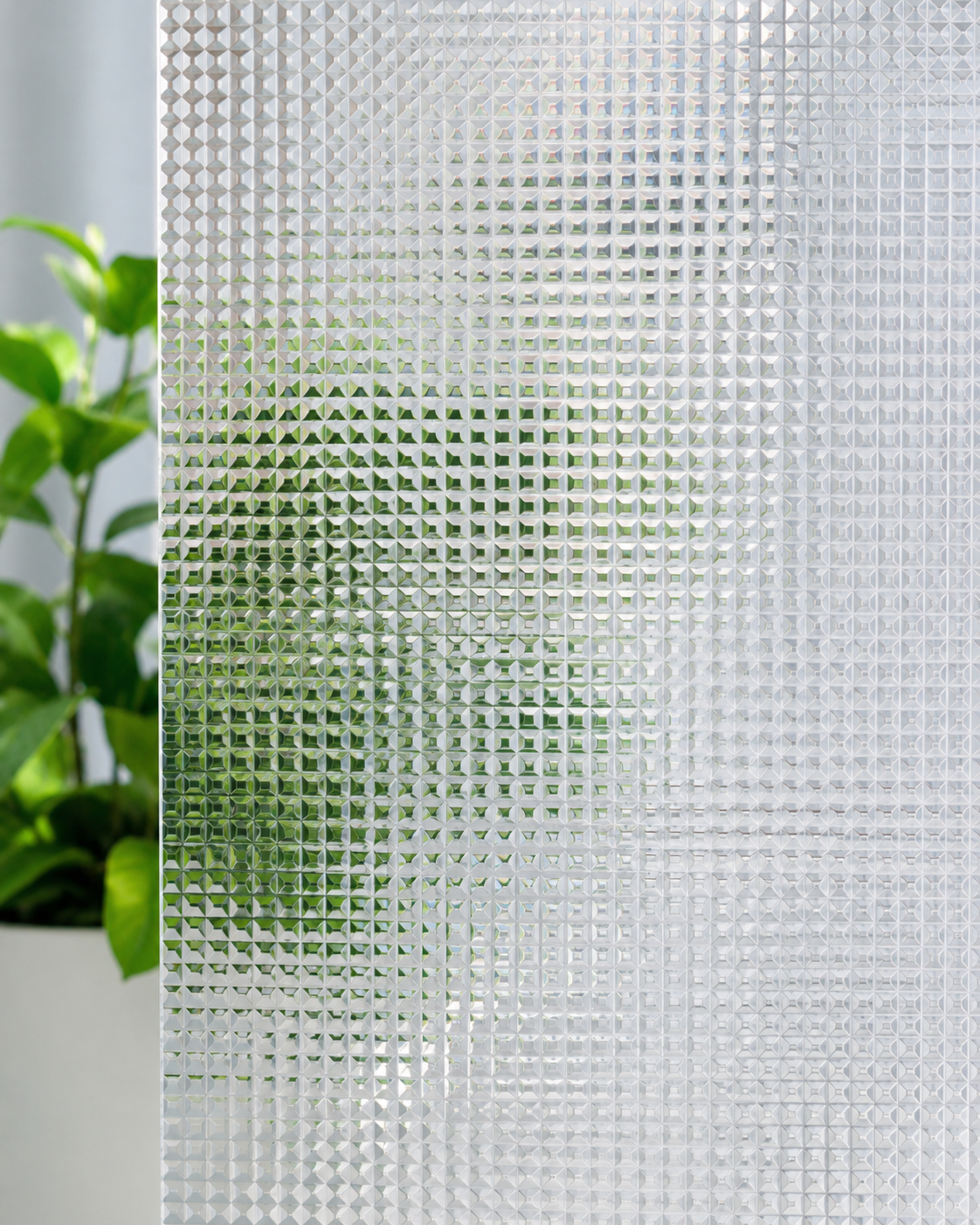 Small Prismatic Square Decorative Window Film
